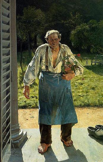 Emile Claus The Old Gardener